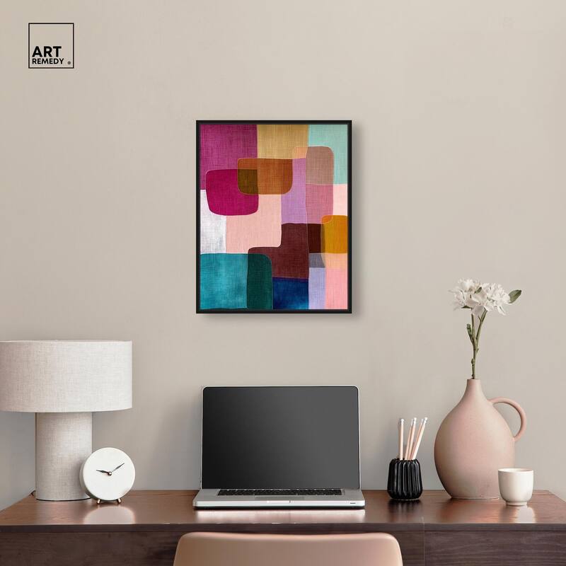 Color Block Cadence III Canvas by Art Remedy