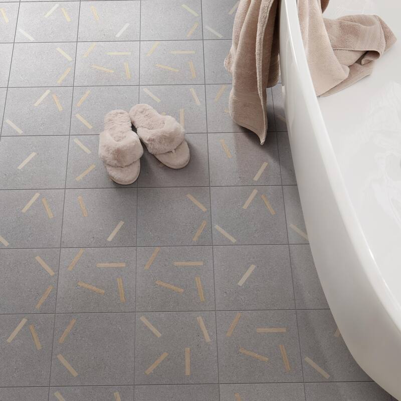 Merola Tile Komi Maolan Antracita 7-7/8" x 7-7/8" Porcelain Floor and Wall Tile