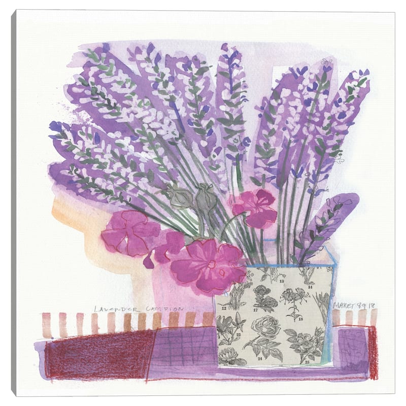 Lavender by Maret Hensick Canvas Art Print
