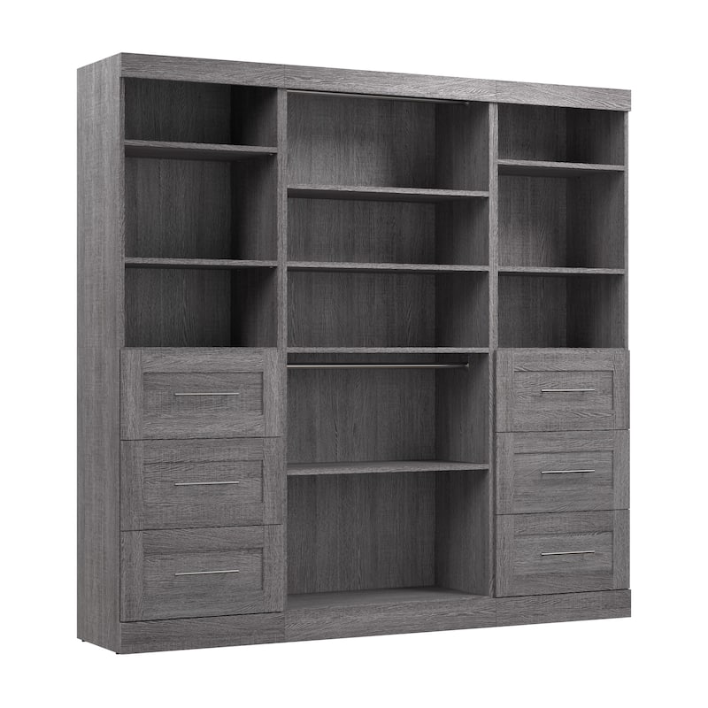 Pur 86W Closet Organization System with Drawers by Bestar - 86"