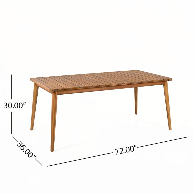 Acacia Wood Dining Table 8-Person Outdoor Table,Patio, Garden, Backyard