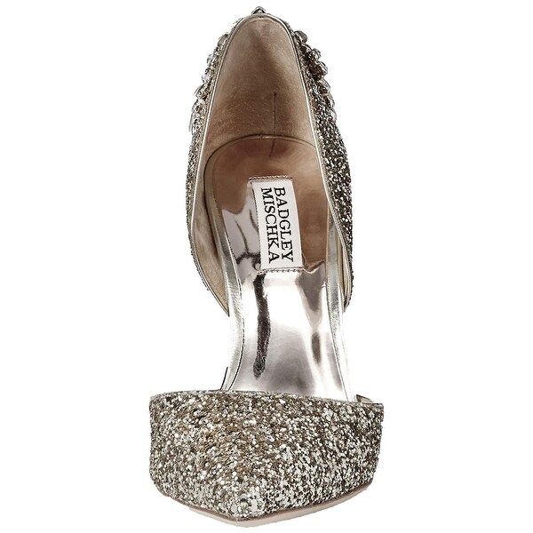 badgley mischka vogue iii glitter pumps