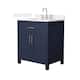 Option Dark Blue / White Quartz Top / Brushed Nickel