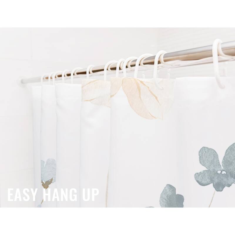 72" x 72" Watercolor Floral PEVA Shower Curtain for Watercolor Boho