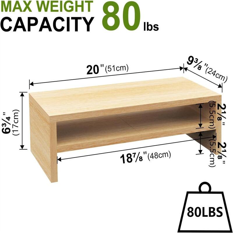 2 Tiers Monitor Stand Riser