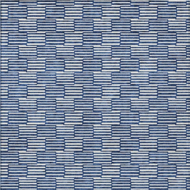 HomeRoots Geometric Transitional Rectangle Outdoor Rug
