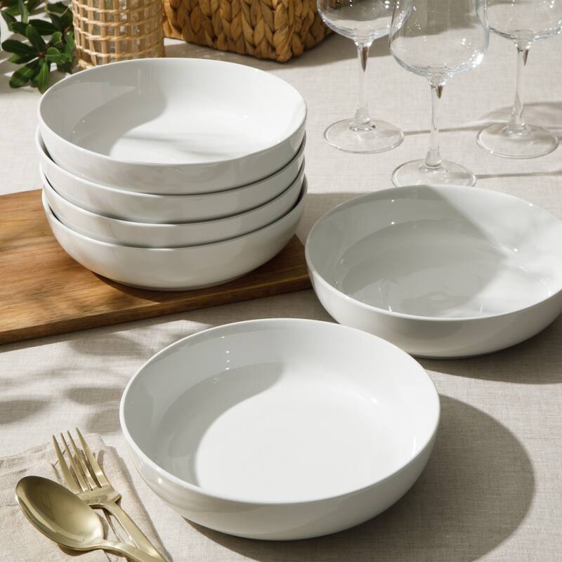 Gibson Home Zen Buffet 4-Piece or 6-Piece 8.5-inches DinnerBowl Set