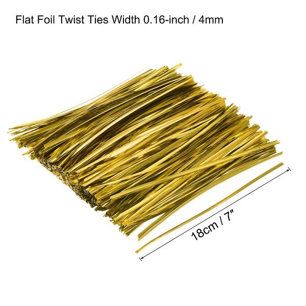 Foil Twist Ties Plastic Closure Tie for Manage Cords Bed Bath