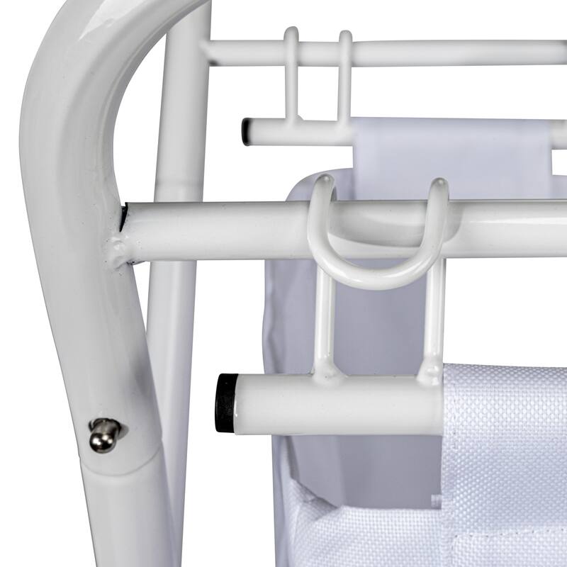 Household Essentials Rolling Laundry Hamper with Velcro Fasteners