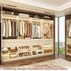 preview thumbnail 25 of 30, 25'' W Freestanding Closet System with 2 Wooden Drawers and Adjustable Shoes Rack and Hanging Rod,Walk-in Closet Organizer