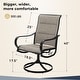 preview thumbnail 5 of 15, MAISON ARTS Patio Swivel Dining Chair Set of 2, with Textilene Padded Sling Fabric