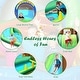 preview thumbnail 17 of 18, Inflatable Waterslide Bounce House Climbing Wall without Blower - Green, Yellow and Blue - 145" x 120"x 91" (L×W×H)