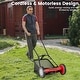 preview thumbnail 3 of 19, Costway 16" Push Lawn Mower with 5-Blade 6.9 Gallon Removable Grass - See Details