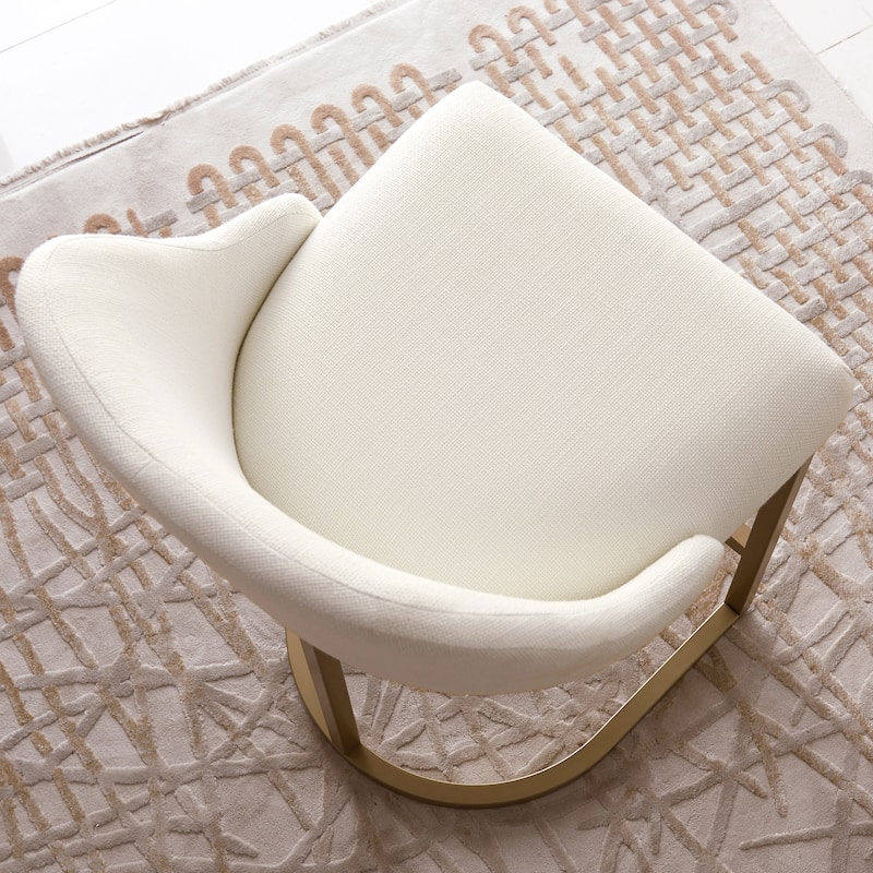 Leick Home Upholstered Barrelback Counter Stool with Metal Base