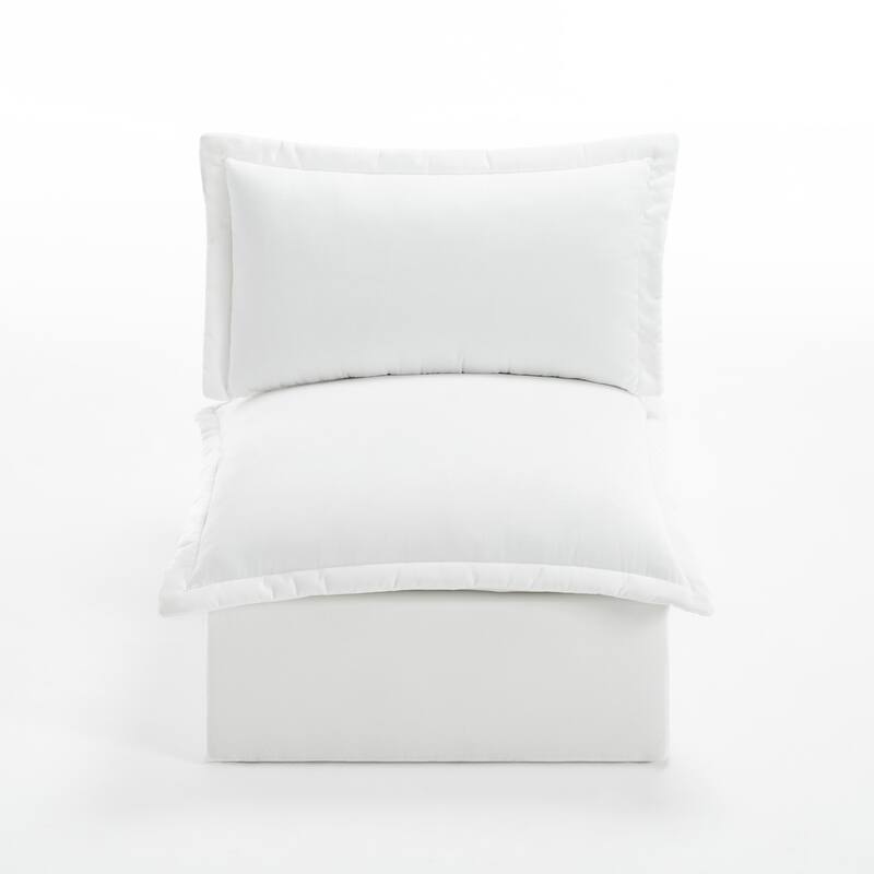 32"W Chenille Upholstered No Assembly Armless Accent Chair