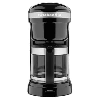 KitchenAid Refurbished 12 Cup Drip Coffee Maker with Spiral Showerhead, RKCM1208OB