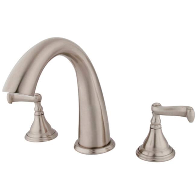 Kingston Brass Royale Widespread Deck Mounted Roman Tub Filler with