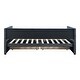 preview thumbnail 7 of 7, Twin Size Grey Corduroy Accent Daybed Sofa Bed Dual Storage Drawers & Wood Slat Modern Design