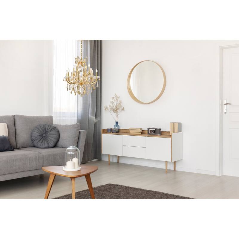 Fleur Illumination Collection Chandelier D:27in H:26in Lt:13 Gold Finish