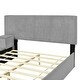 preview thumbnail 14 of 34, Full Velvet Platform Bed with Lateral Storage and Cushioned Compartments