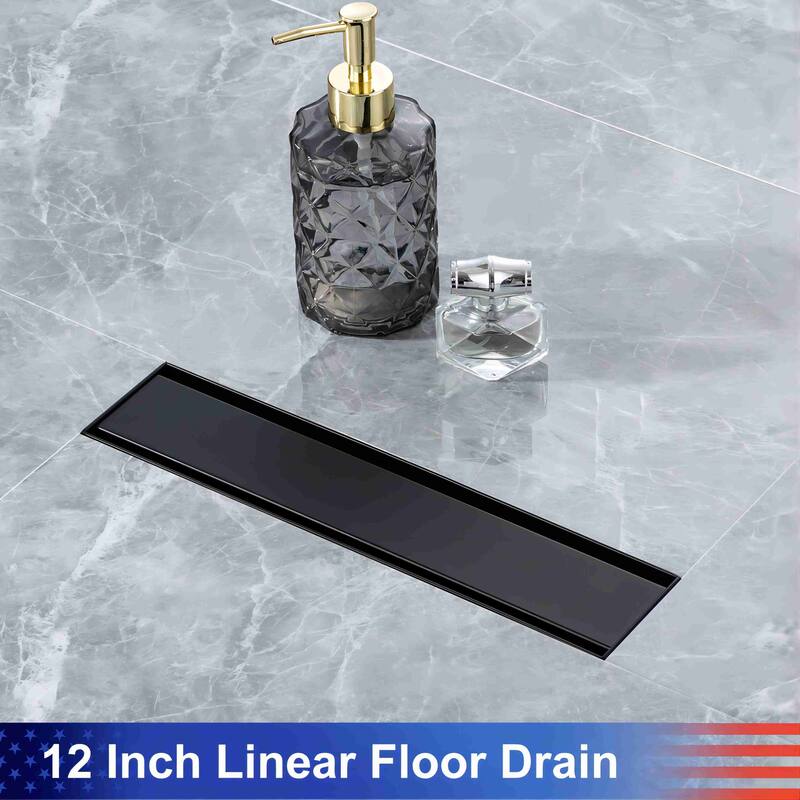12'' W Linear Grid Shower Drain