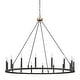 preview thumbnail 49 of 52, Acroma 16 Light 47In Modern Farmhouse Wagon Wheel Chandelier-UL - N/A