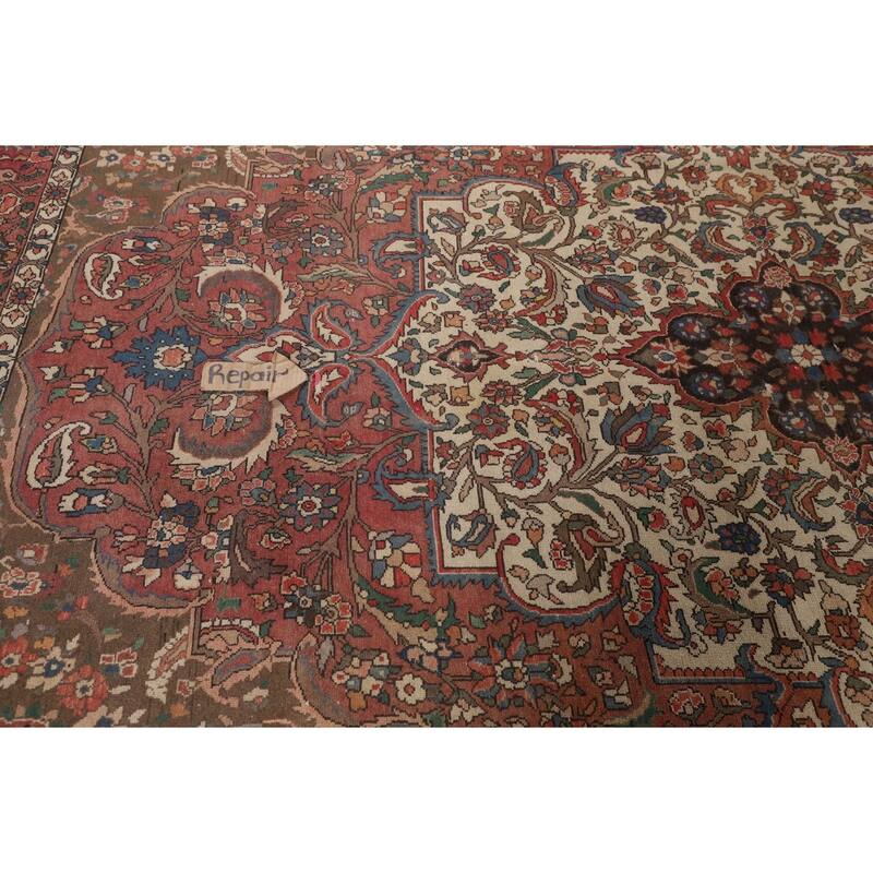 Bakhtiari Persian Antique Area Rug Handmade Wool Carpet - 6'11"x 10'0"