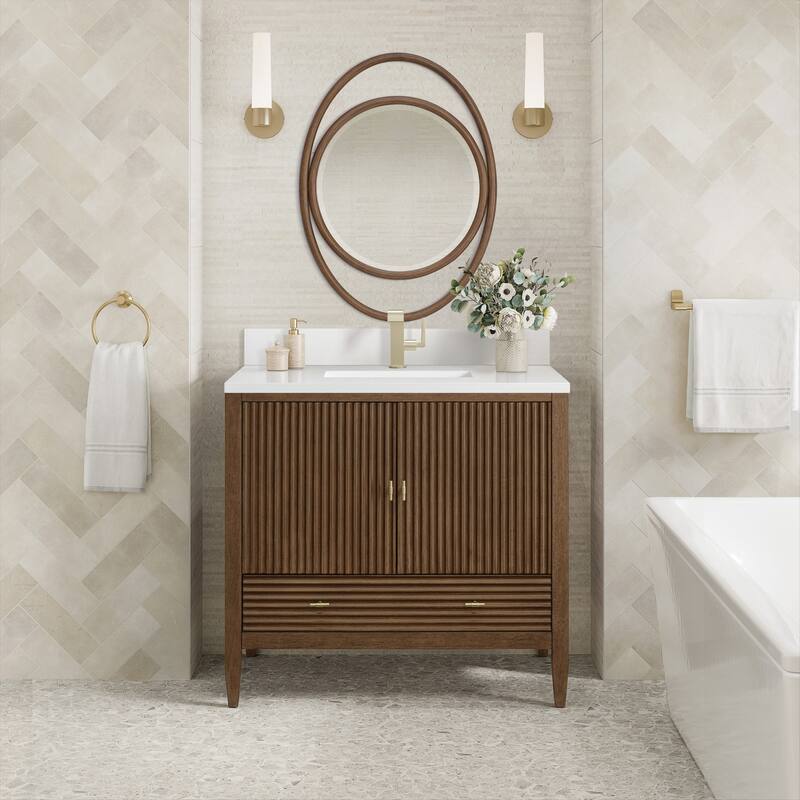 James Martin Vanities 485-V36-1WZ Myrrin 36" Single Basin Wood Vanity