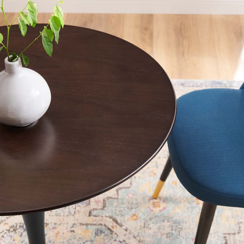 Lippa 28" Round Wood Grain Dining Table