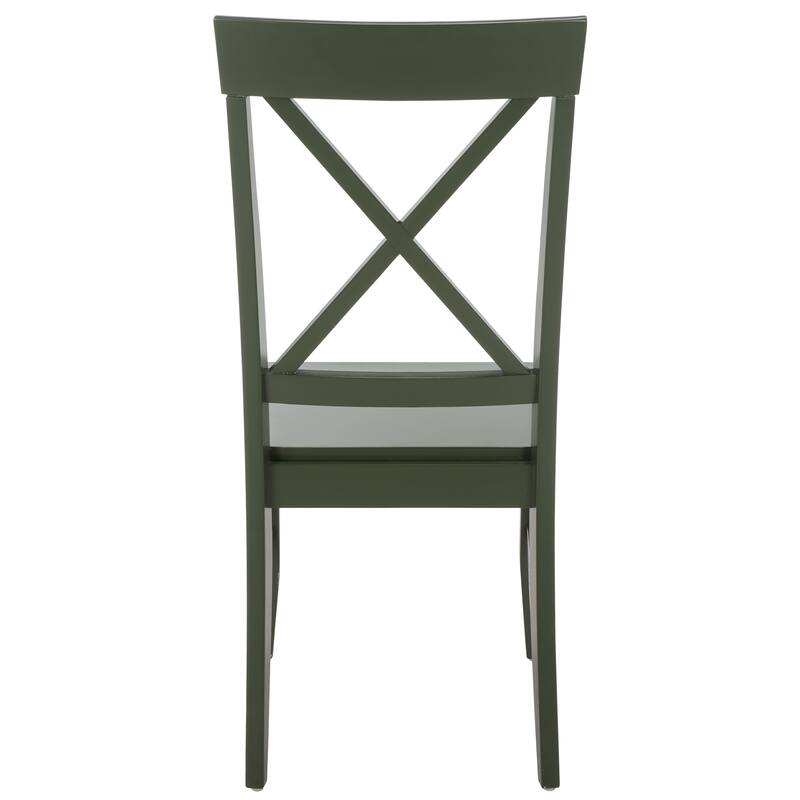 SAFAVIEH HOME Ksenia X-Back Side Chair - 18"W x 22"D x 38"H