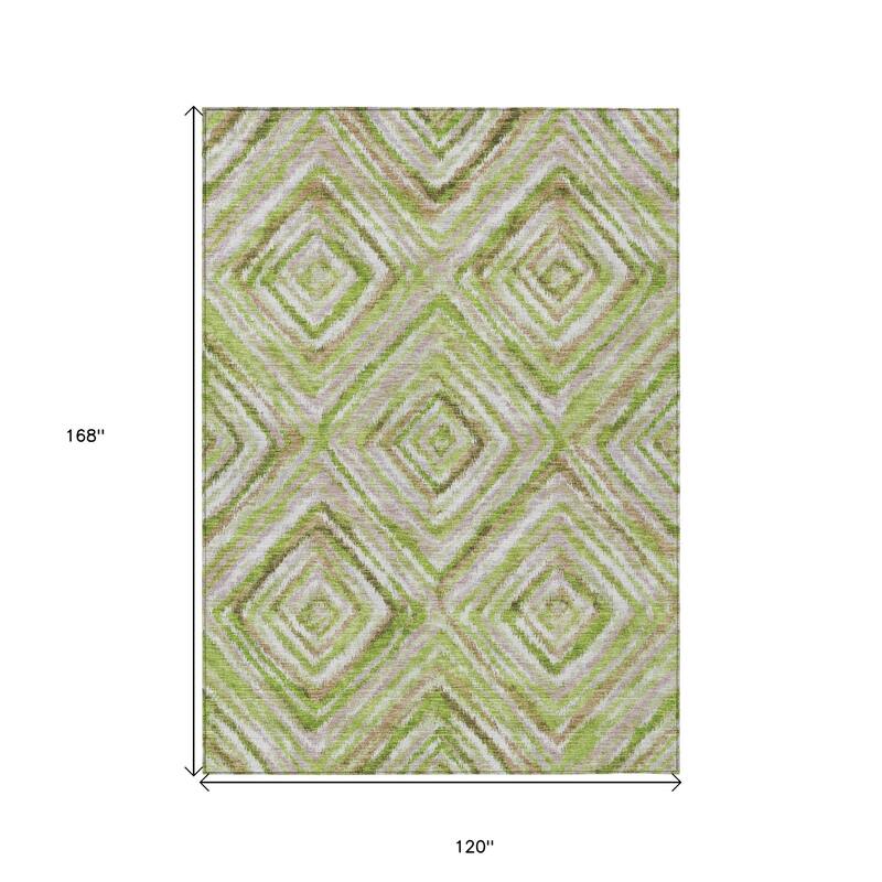 HomeRoots Geometric Transitional Rectangle Outdoor Rug