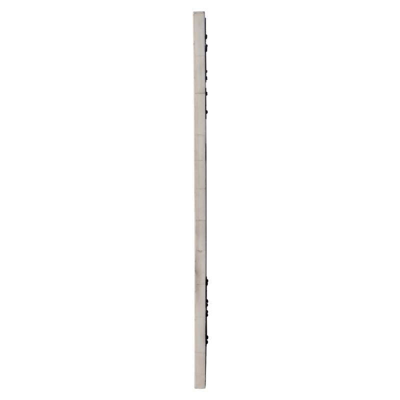 Vivienne 16 in. W x 24 in. H Rectangular Bone Inlay Horizontal or Vertical Hanging Accent Wall Mirror