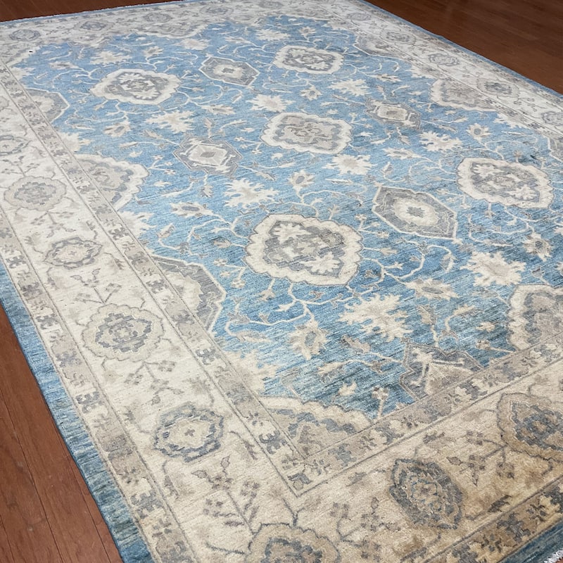 HERAT ORIENTAL Handmade Afghan Oushak Wool Rug - 8'9" x 11'8"