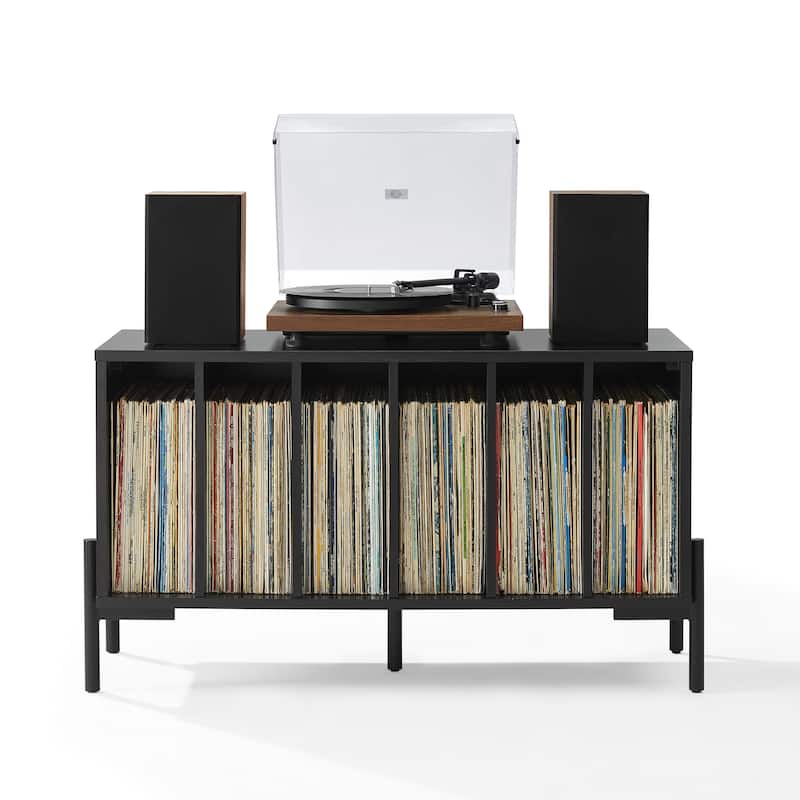 Crosley Greenwich Medium Record Storage Console - Black