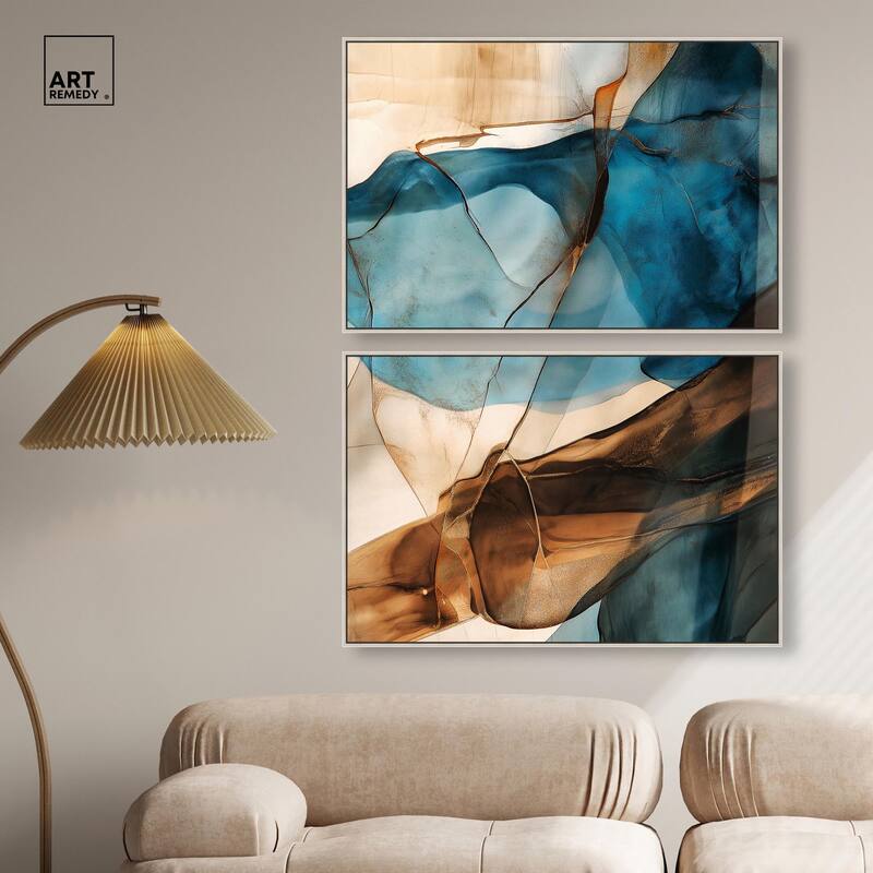 Glitch Aesthetic III Canvas Set of 2 by Art Remedy