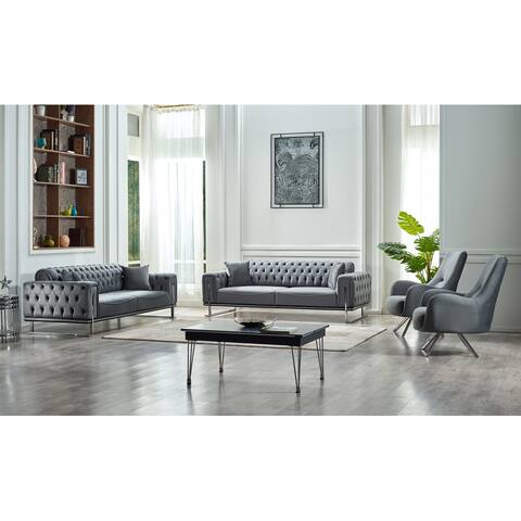 Remy 4 Pieces Living Room Set 2 Sofa 2 Chair