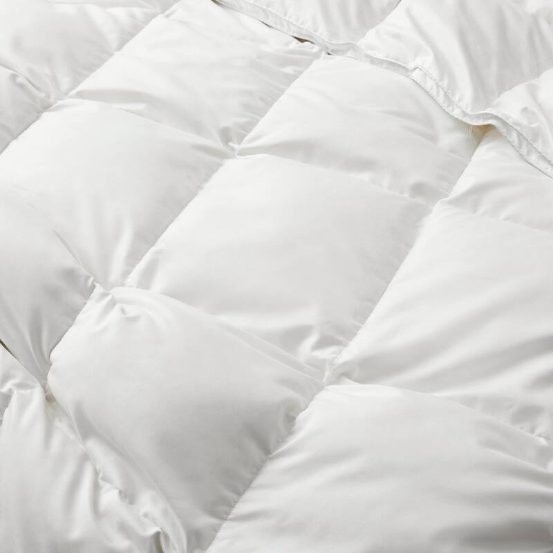 Heavy Weight Soft Microfiber White Goose Feather Fiber Comforter