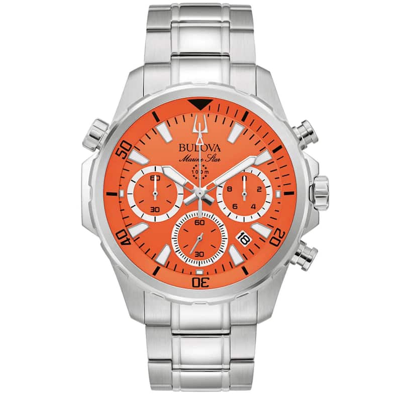 Bulova Men's Classic Orange Dial Watch - 96B395 - 6 (36)