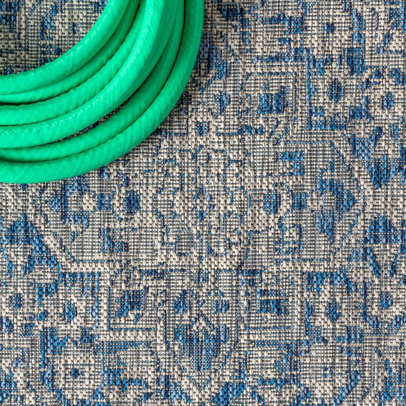JONATHAN Y Palazzo Boho Medallion Textured Weave Indoor/Outdoor Area Rug