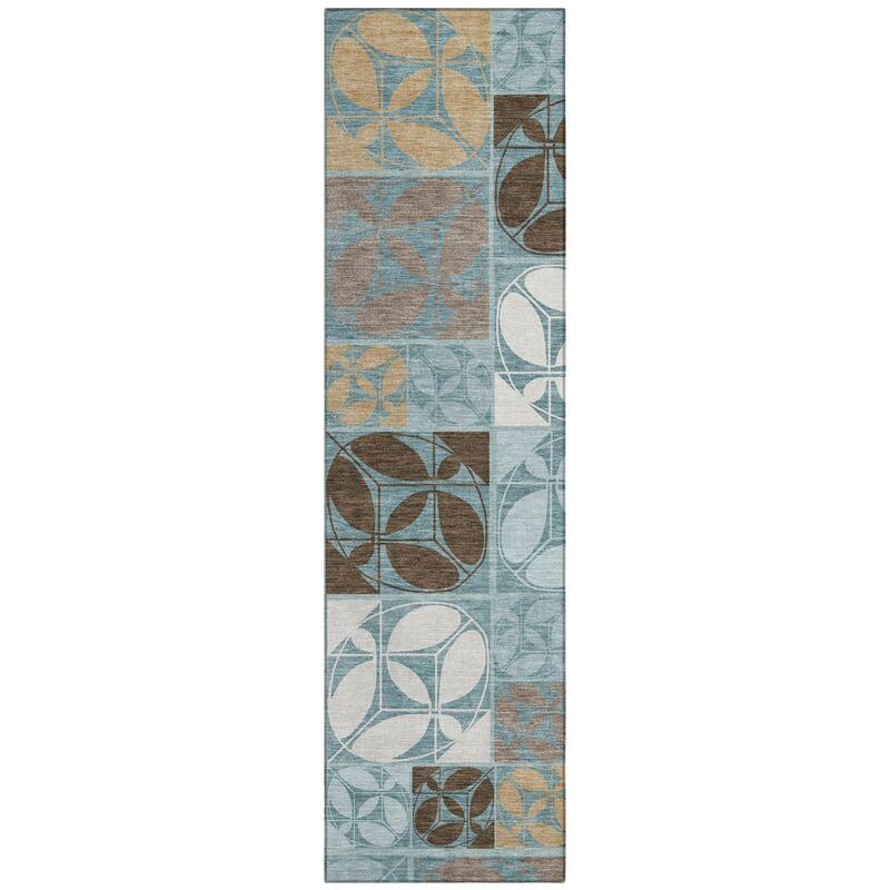 Machine Washable Indoor/ Outdoor Patch Lupton Chantille Rug