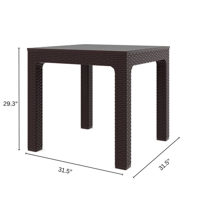 3-Piece Outdoor Bistro Set with Mira Chairs and Solora Table
