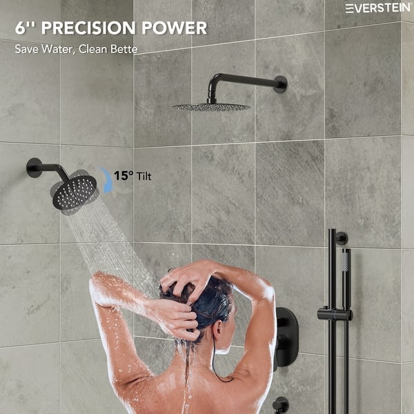 10 Inch High Pressure Shower System, Handheld Spray Combo & Rainfall