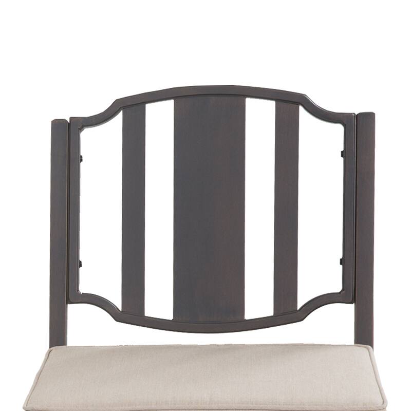 2-Piece Metal Outdoor Dining Chair