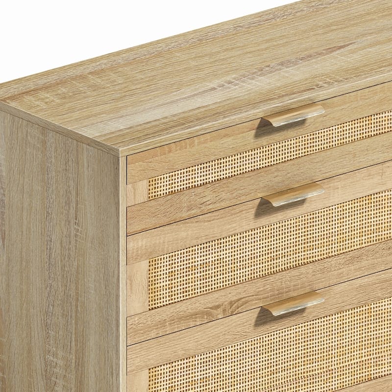 Rattan Dresser with Drawers
