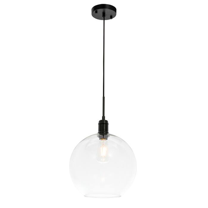 Amaris 12.5-Inch 1-Light Clear Glass Pendant