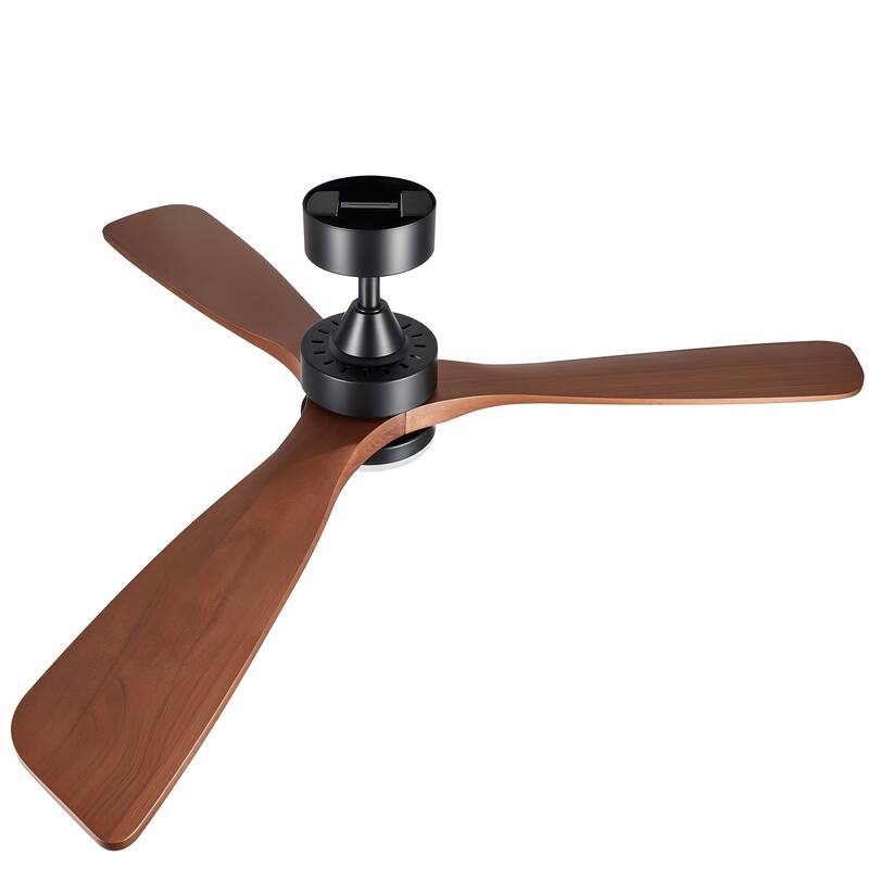 CO-Z 52" 3 -Blade Color-Changing LED Ceiling Fan With Light and Remote