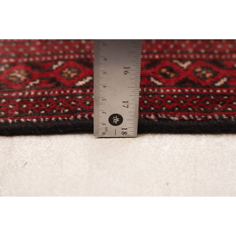 ECARPETGALLERY Hand-knotted Teimani Red Wool Rug - 2'8 x 9'6