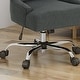 preview thumbnail 3 of 29, 360° Rotating Home Office Chair, Adjustable Height Ergonomic Chair, Upholstered Desk Stool with Metal Base and Wheels - N/A