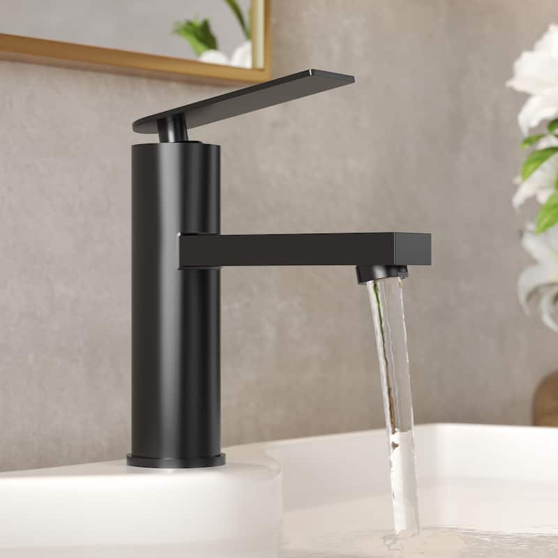 GRANDJOY 2-Pack Modern Single Handle Bathroom Vanity Faucet, Single-Hole Installation