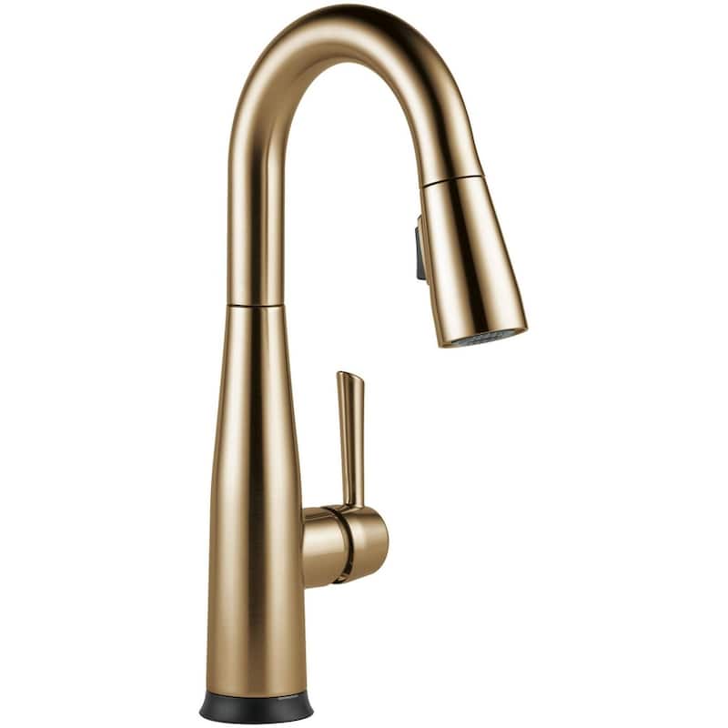 Delta Essa Pull-Down Bar/Prep Faucet with On/Off Touch Activation and - Champagne Bronze